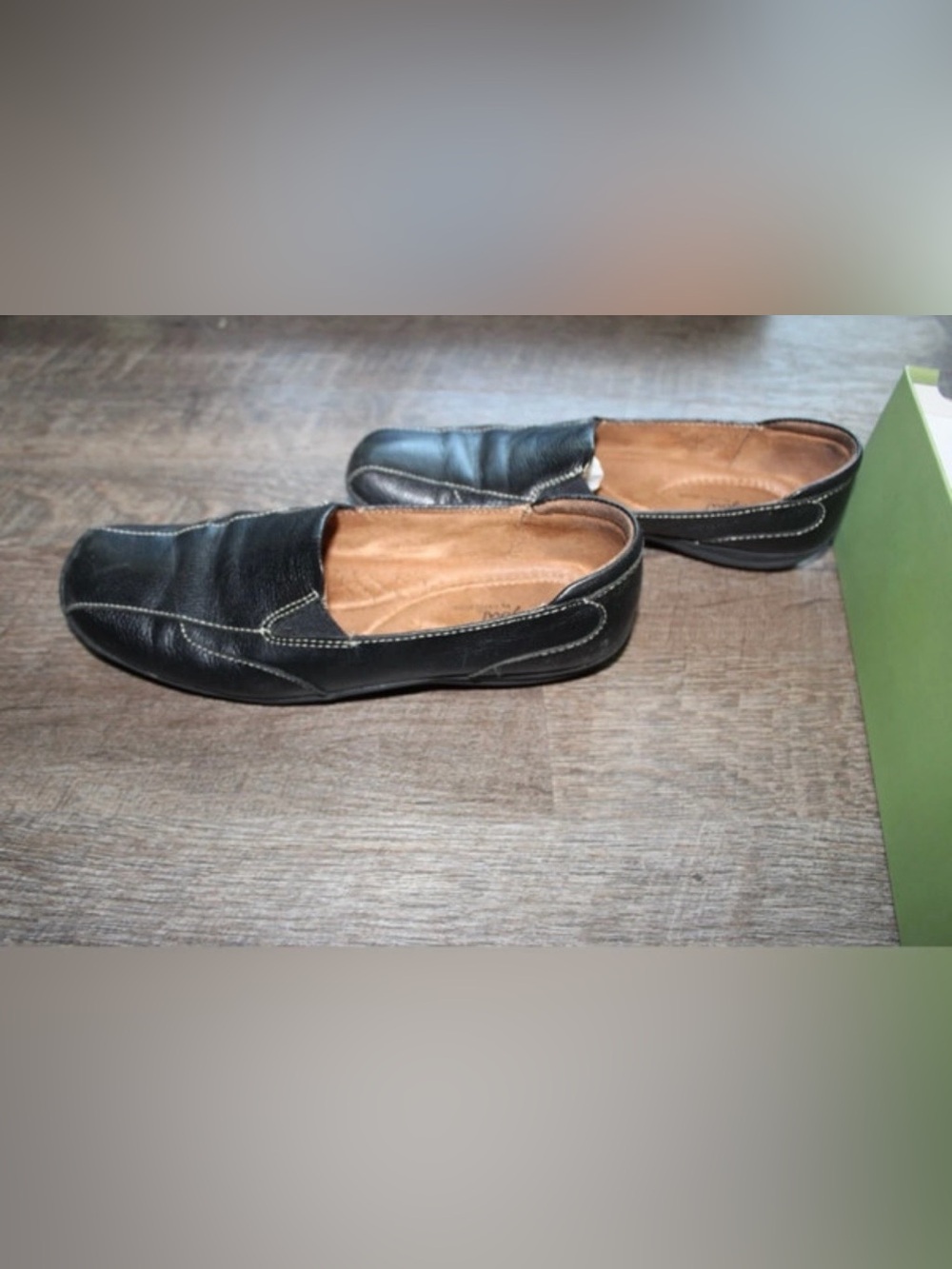 Natural Soul by Naturalizer Fetlar Black Leather
Slip-On Loafers Size 7.5